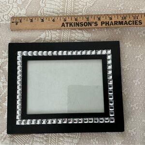 Black Rhinestone Accent Picture Frame - Unbranded